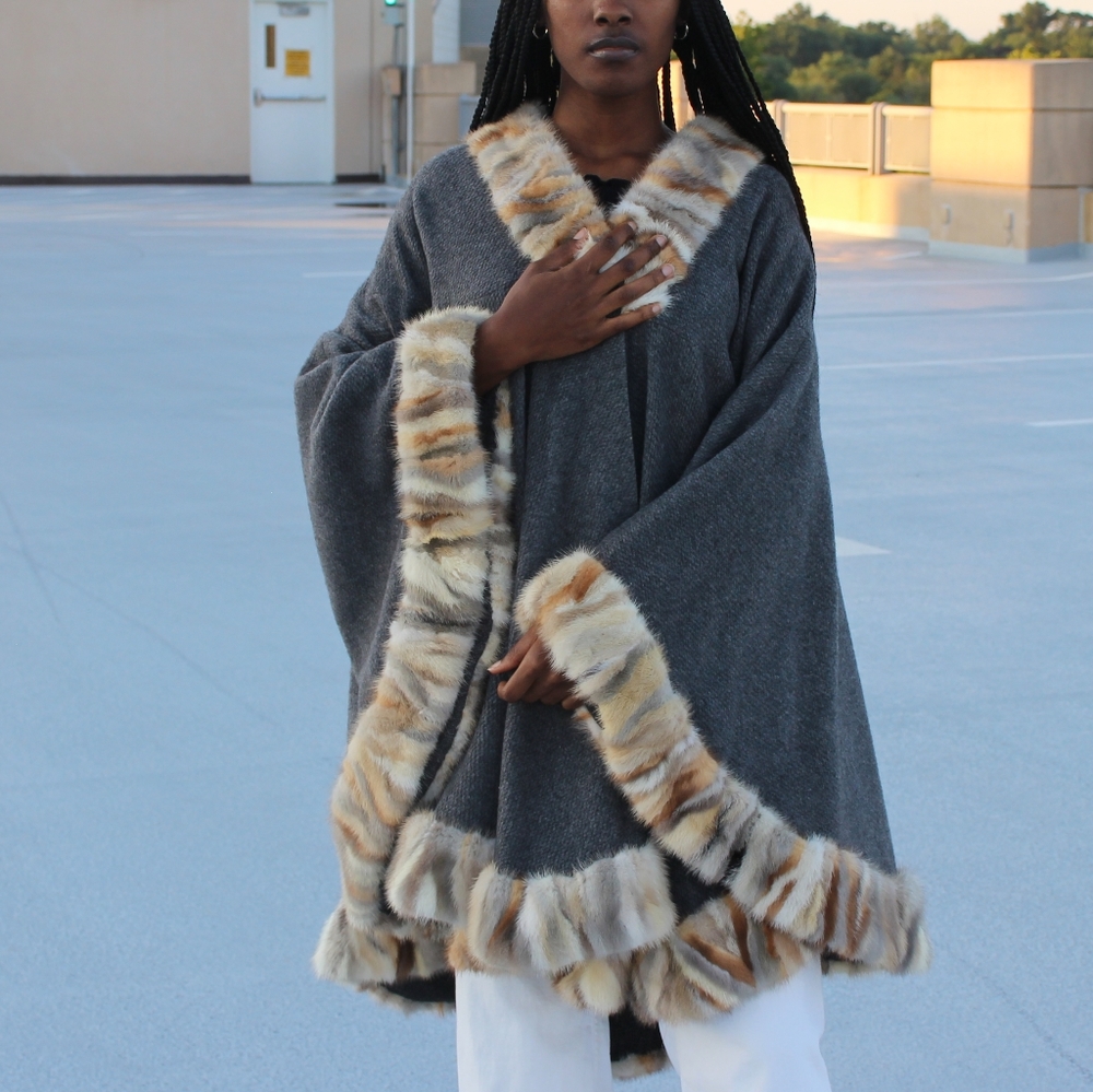 Beautiful fur coat for the winter